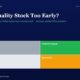 mbcover1277soldaqualitystocktooearly | Manish Goel Portfolio Management Service Hero Banner with Title sold a Quality Stock Too Early and Subtitle Plus a 2x2 Color Grid Labeled Trader gray Compounder green Drift light Gray Speculator orange