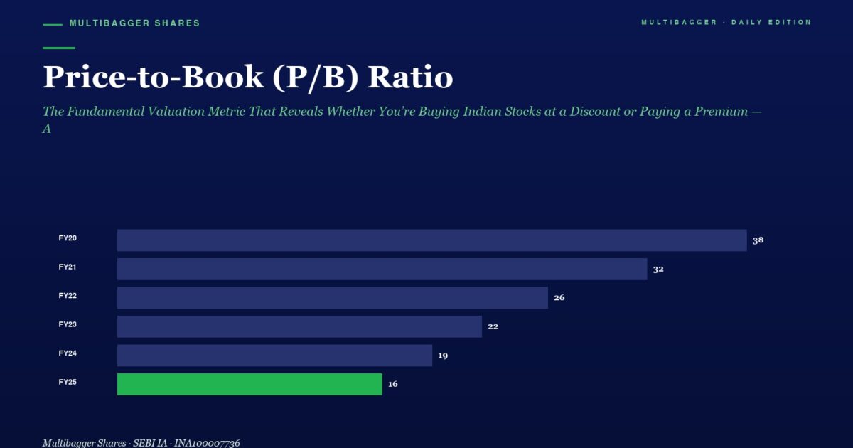 mbcover1641pricetobookpbratiothefu | Manish Goel Portfolio Management Service Infographic Price to book pb Ratio Bar Chart from Fy20 to Fy25 Bars Show 38 32 26 22 19 and 16 green for Fy25
