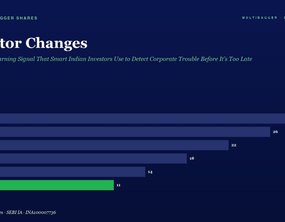 Auditor Changes: horizontal bar chart of yearly values from FY20 to FY25, showing a decline from 28 to 11, with FY25 in green on dark blue background.