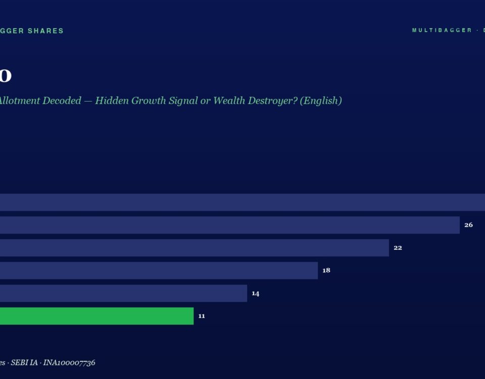 Infographic bar chart on a navy background showing yearly values FY20–FY25; FY25 bar is green with value 11.