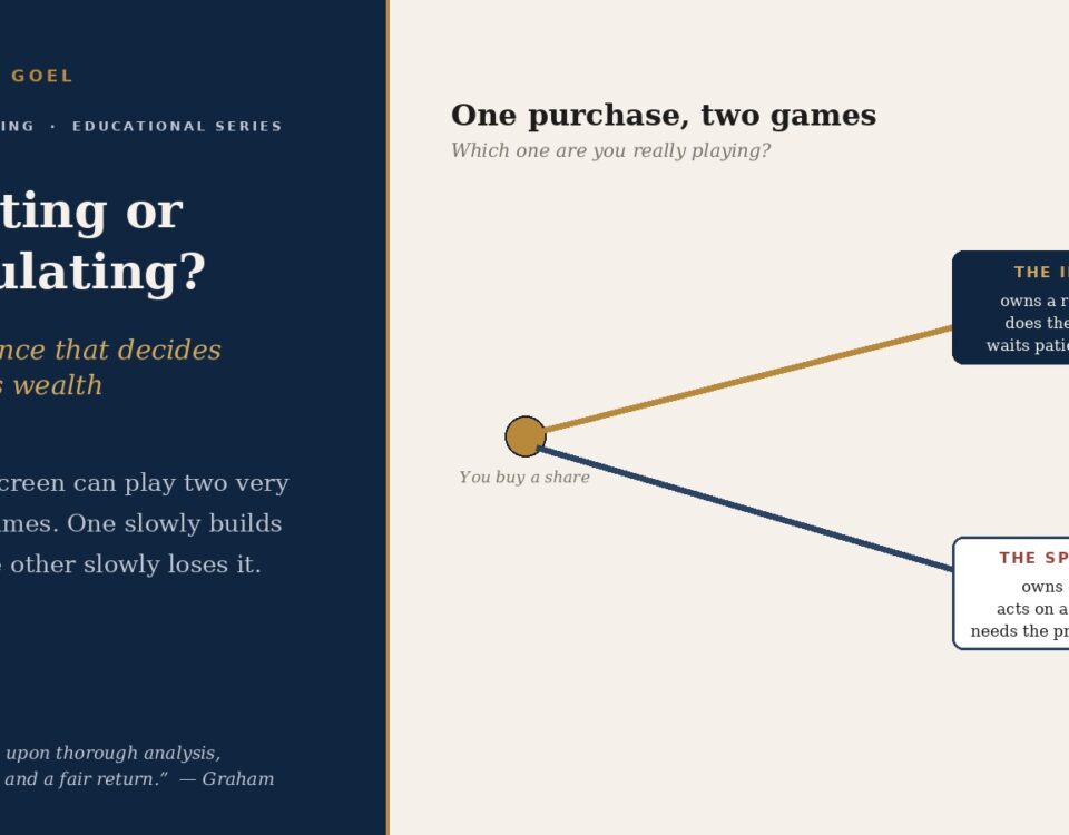 Investing or speculating: the difference that decides who builds wealth
