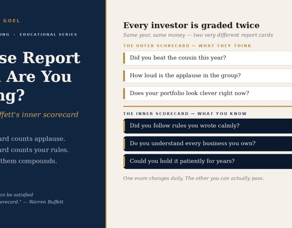 Whose report card are you filling? Warren Buffett's inner scorecard for the everyday investor