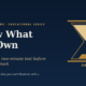 knowwhatyouownpeterlynchtwominutetestcover | Manish Goel Portfolio Management Service Poster for Manish Goels Educational Series Dark Blue Background with Gold Text know What You Own and a Gold Hourglass on the Right